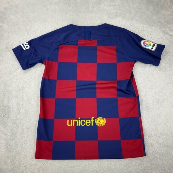 Nike FC Barcelona Soccer Jersey Youth Size L Dri-Fit - Picture 4 of 13